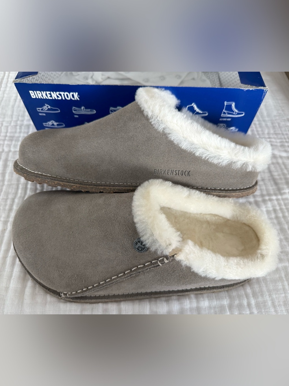 NIB Birkenstock Zermatt Suede Leather Clog Size 42 Regular/Wide
